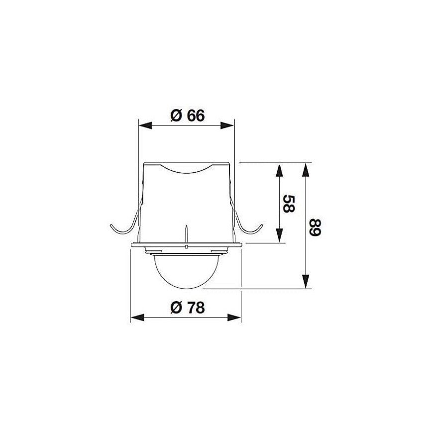 STEINEL 032852 - Екстериорен сензор за движение за вграждане IS360-1DE черен IP54
