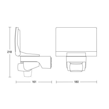 STEINEL 033088 - LED Прожектор със сензор за движение XLED Home 2 LED/14,8W/230V IP44