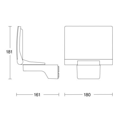 STEINEL 033095 - LED Рефлектор XLED home 2 SL LED/13W/230V IP44