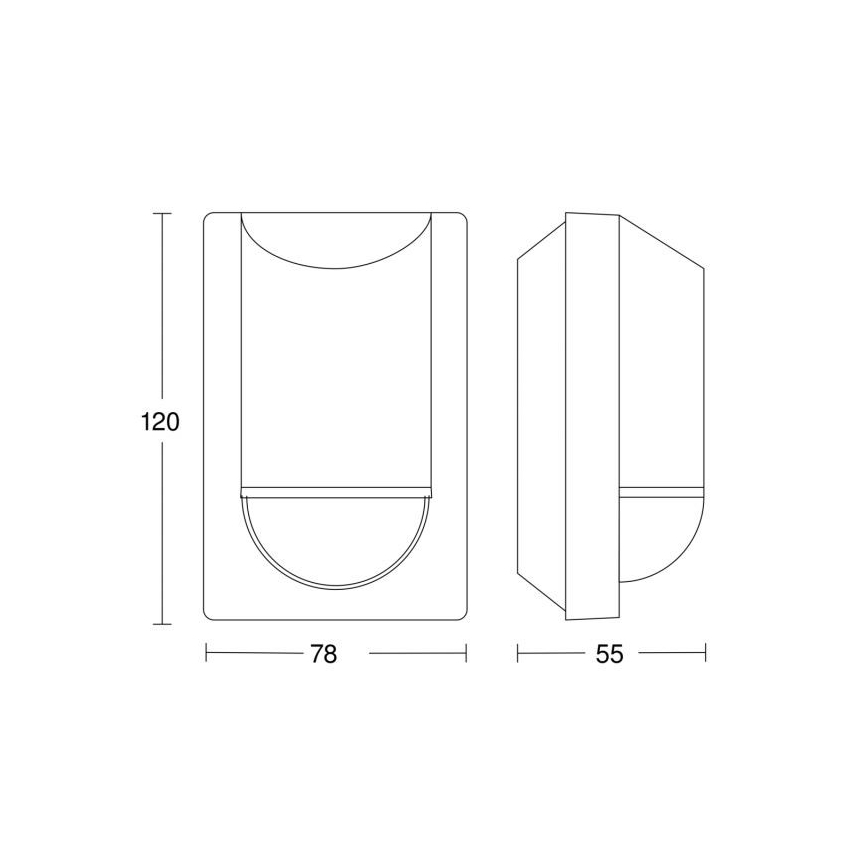 Steinel 034702 - Външен сензор за движение ECO IP54 черен