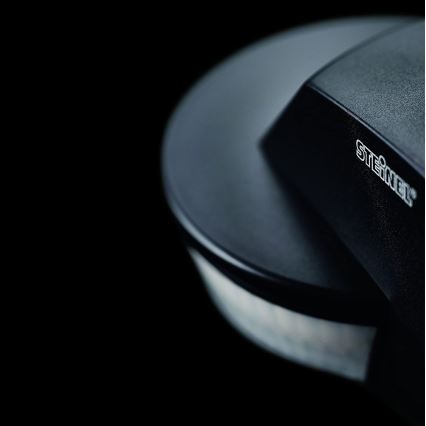 STEINEL 034979 - Екстериорен сензор за движение SenslQ S черен IP54 + дистанционно управление