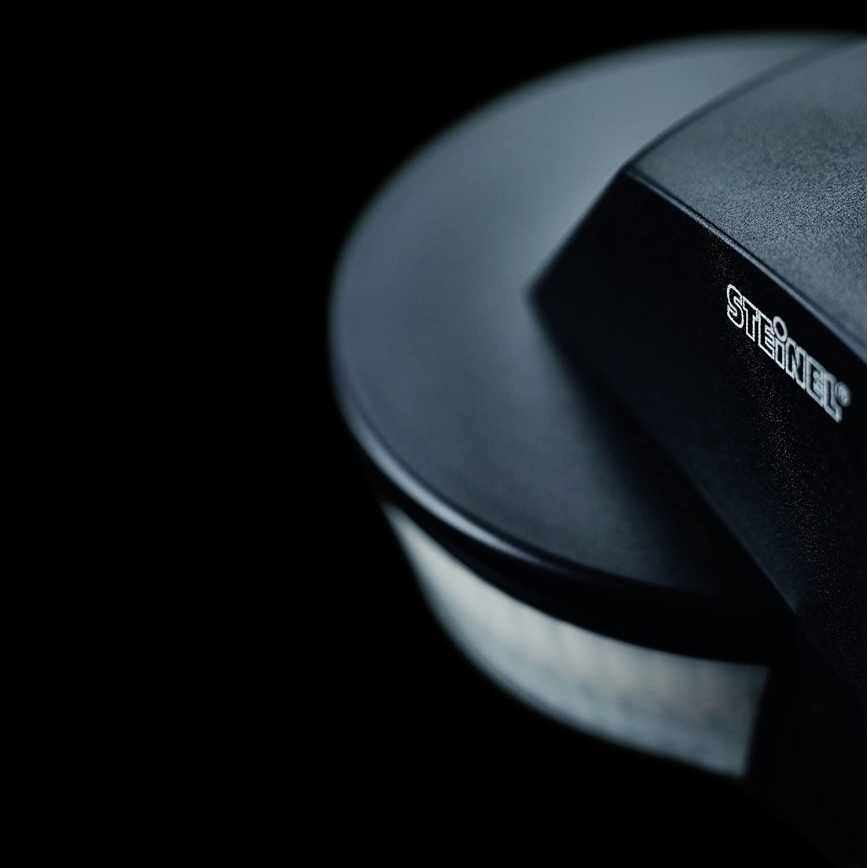 STEINEL 034979 - Екстериорен сензор за движение SenslQ S черен IP54 + дистанционно управление