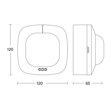 Steinel 035273 - Детектор за присъствие IR QUATTRO HD 24м DALI PLUS бял
