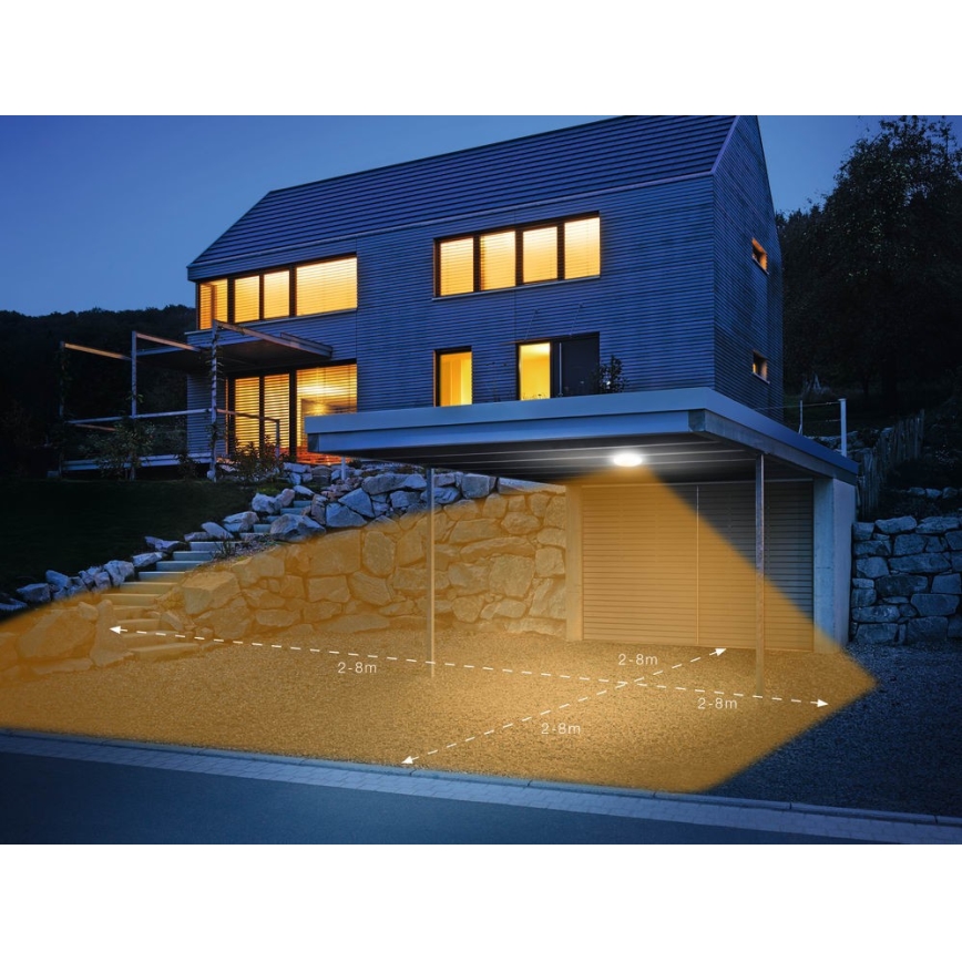 Steinel 035440 - LED Екстериорна лампа със сензор QUATTRO LED/10W/230V IP54