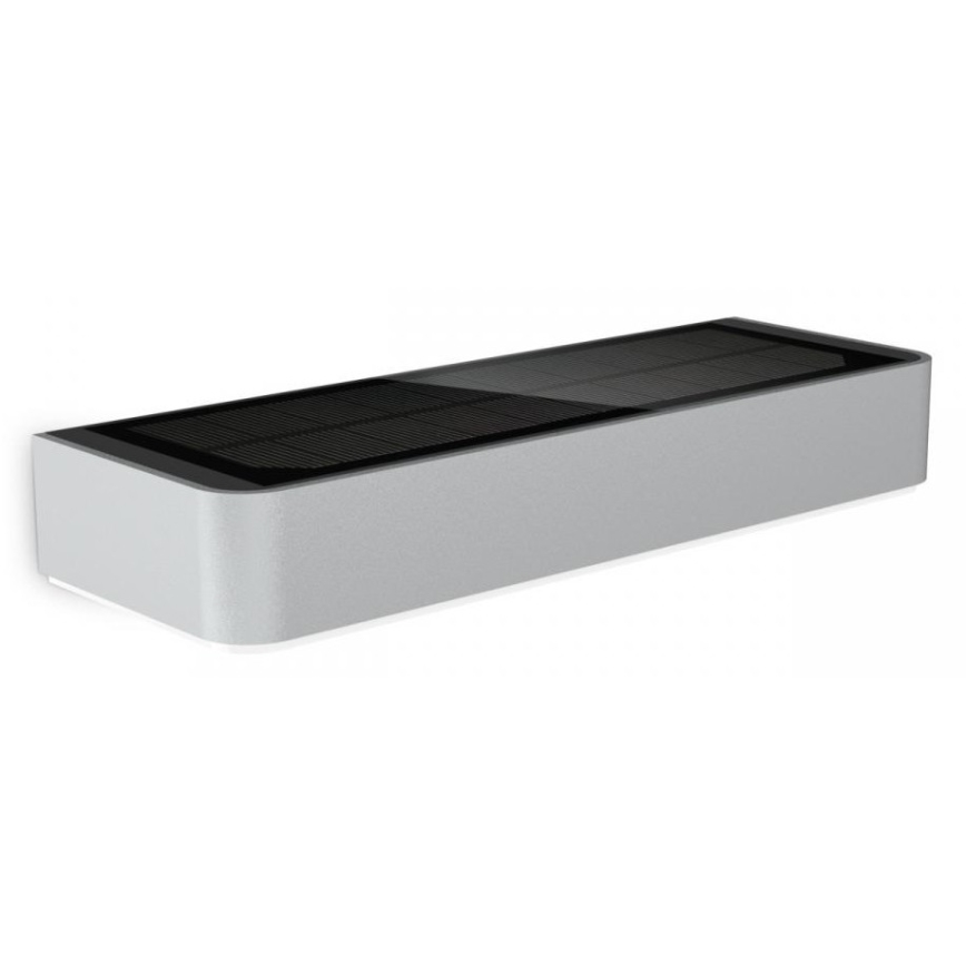 Steinel 052652 - LED Соларна лампа със сензор XSolar SOL-O LED/1,5W 2x2000mAh IP44 сребриста