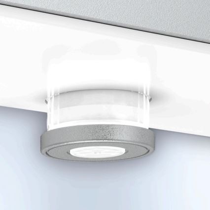 Steinel 052652 - LED Соларна лампа със сензор XSolar SOL-O LED/1,5W 2x2000mAh IP44 сребриста