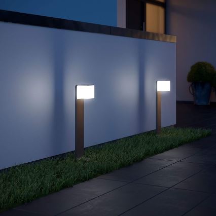Steinel 055479 - LED Димируема екстериорна лампа със сензор CUBO LED/9,5W/230V IP44 антрацит