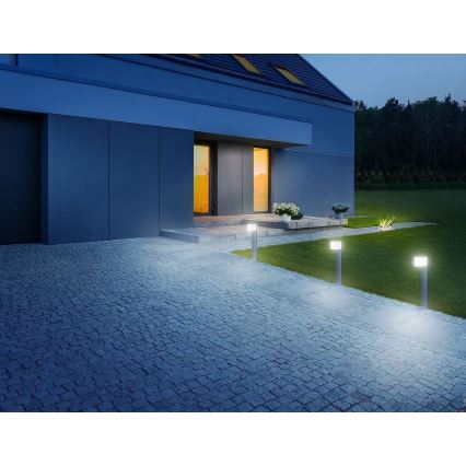 Steinel 055479 - LED Димируема екстериорна лампа със сензор CUBO LED/9,5W/230V IP44 антрацит