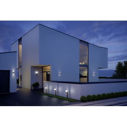 Steinel 055479 - LED Димируема екстериорна лампа със сензор CUBO LED/9,5W/230V IP44 антрацит
