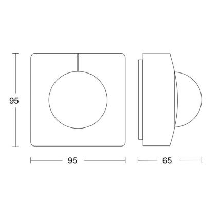 Steinel 057374 - Сензор за движение IS 3360 MX Highbay DALI-2 IP54 бял