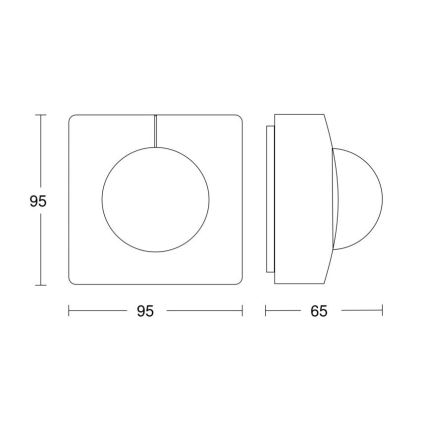 Steinel 057398 - Сензор за движение IS 345 MX Highbay DALI-2 IP54 бял
