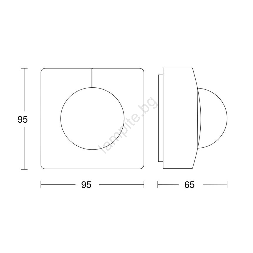 Steinel 057398 - Сензор за движение IS 345 MX Highbay DALI-2 IP54 бял ...