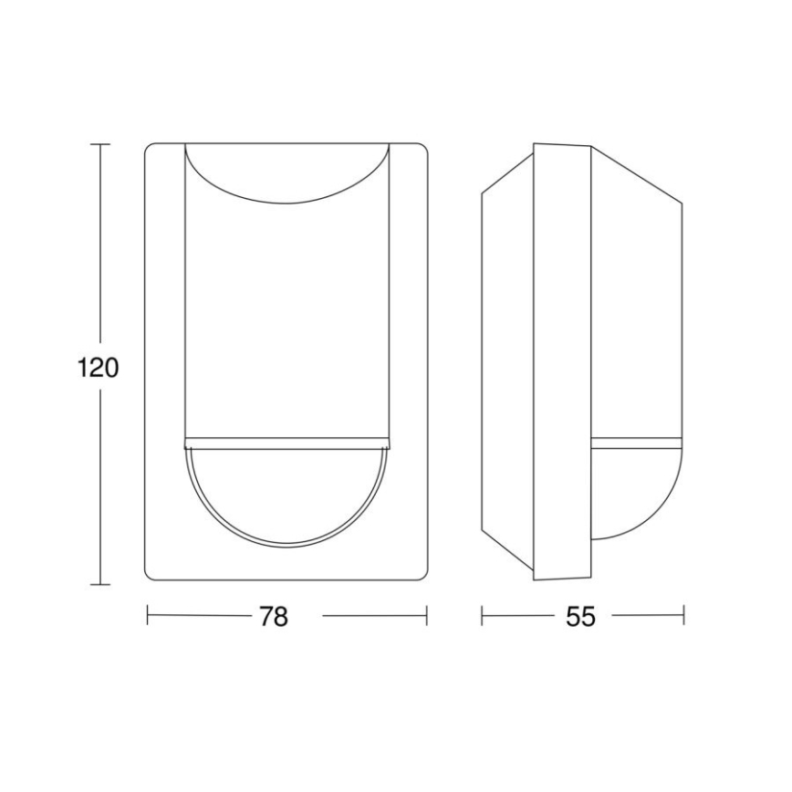 Steinel 057664 - Екстериорен инфрачервен сензор IS 2180-2 230V IP54 антрацит