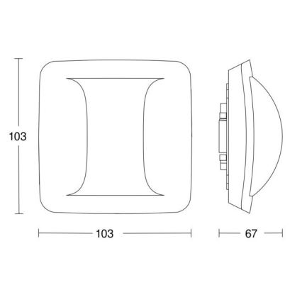 Steinel 058036 - Детектор за присъствие Hallway KNX бял