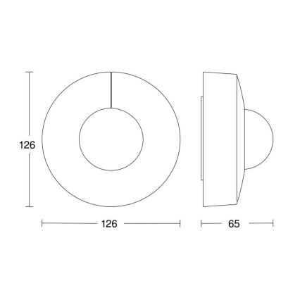 Steinel 058180 - Сензор за движение IS 3360 V3 KNX IP54 кръгла бял