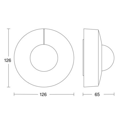 Steinel 058272 - Сензор за движение IS 345 V3 KNX IP54 кръгъл бял