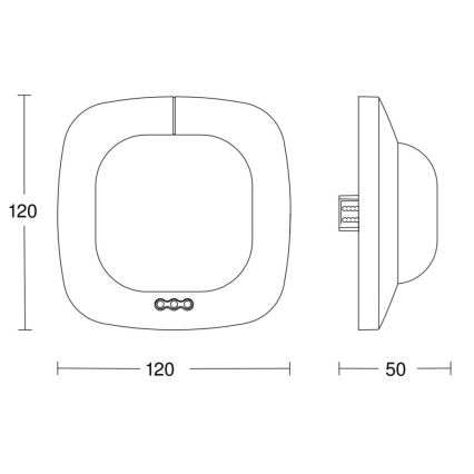 Steinel 058470 - Детектор за присъствие IR Quattro HD 24м KNX бял