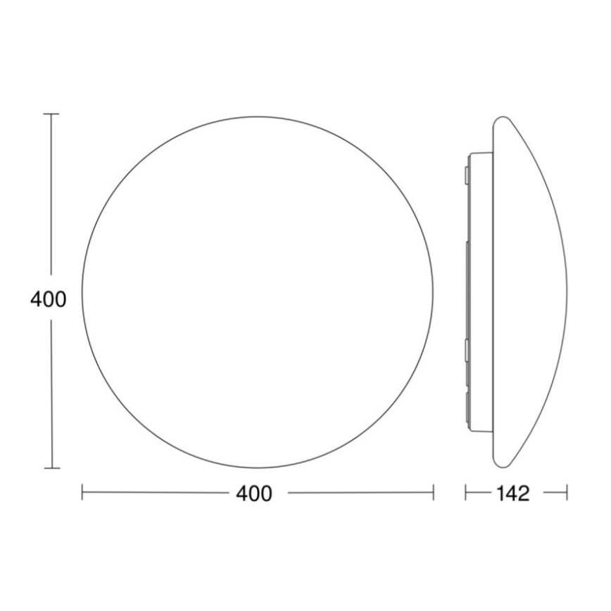 STEINEL 058609 - LED Плафон за баня със сензор RS PRO LED/19,5W/230V 3000K IP54