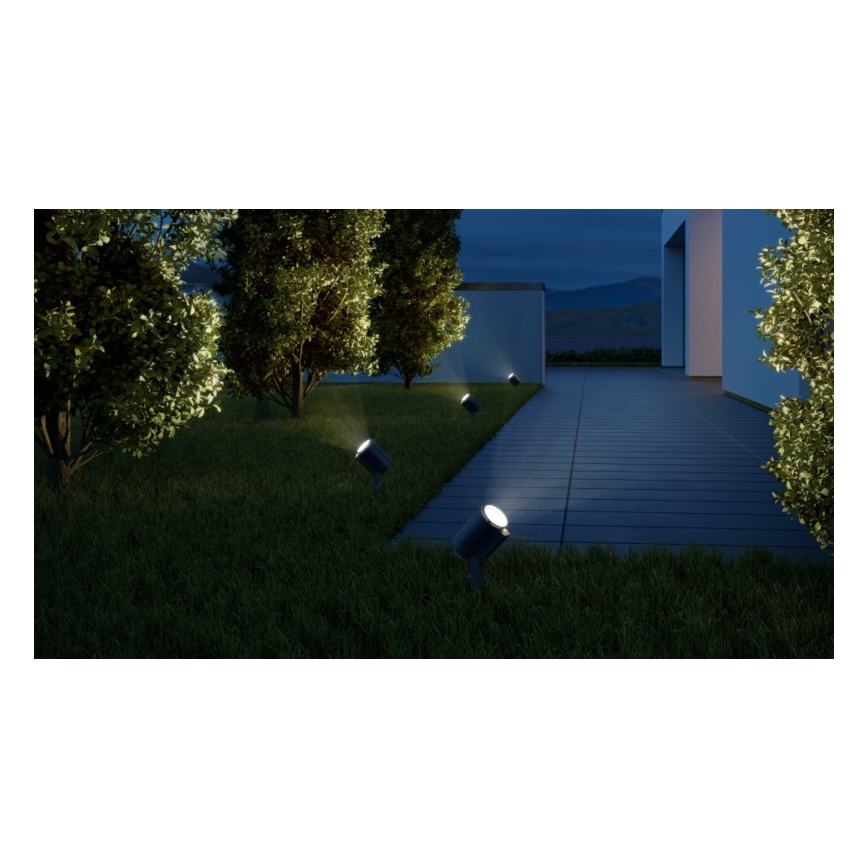STEINEL 058685 – LED Екстериорна лампа със сензор SPOT GARDEN 1×GU10/7W/230V IP44