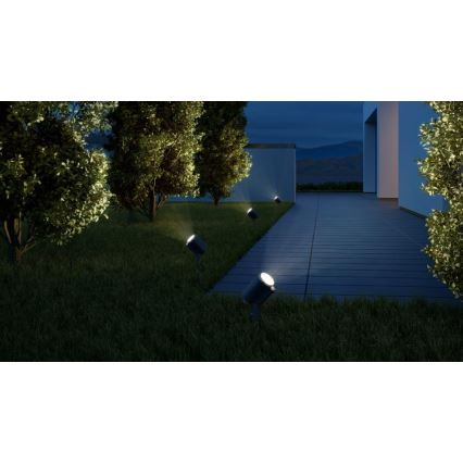 Steinel 058692 - LED Екстериорна лампа със сензор за здрач SPOT GARDEN 1xGU10/7,86W/230V IP44