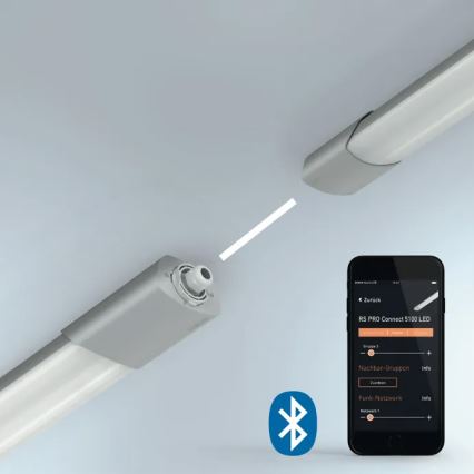 Steinel 058715 - LED Индустриална лампа със сензор и авариен модул RS PRO 5150 SC EM LED/42W/230V IP66 4000K