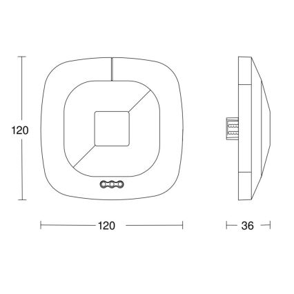 Steinel 059484 - Детектор за присъствие HF 360 V3 KNX бял