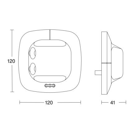 Steinel 059507 - Детектор за присъствие Single US KNX бял