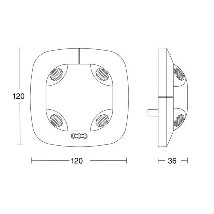 Steinel 059521 - Детектор за присъствие DualTech KNX бял