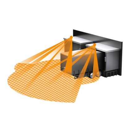 Steinel 059538 - Сензор за движение SensIQ IP54 черен + дистанционно управление