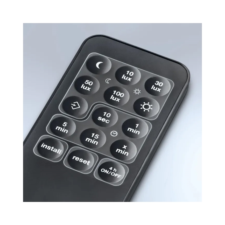 Steinel 059538 - Сензор за движение SensIQ IP54 черен + дистанционно управление