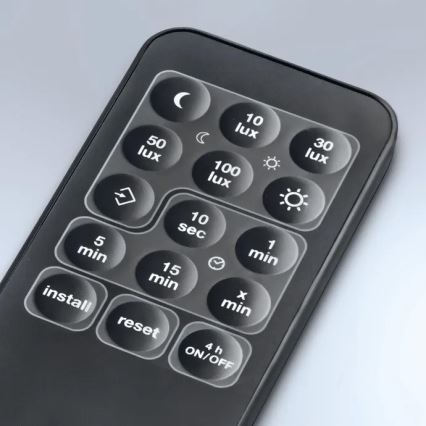 Steinel 059606 - Сензор за движение SensIQ S IP54 черен + дистанционно