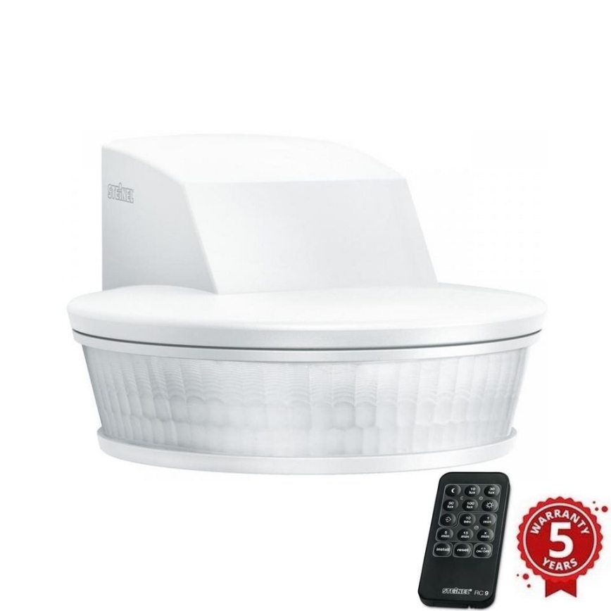 Steinel 059613 - Сензор за движение SensIQ S IP54 бял + дистанционно