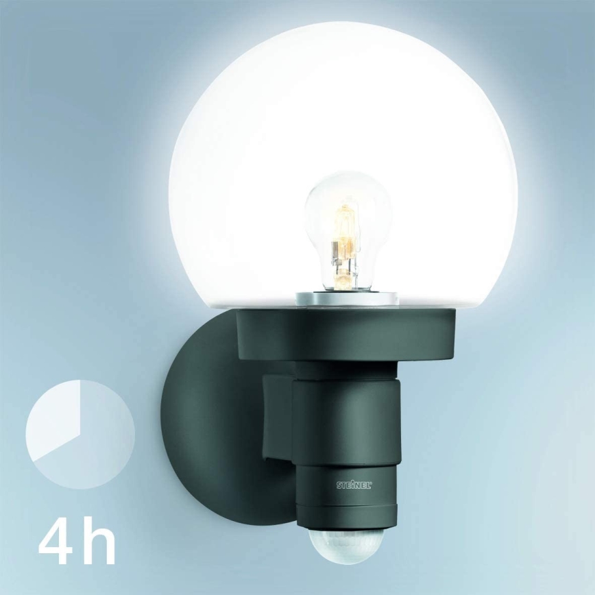 Steinel 059880 - Екстериорен аплик със сензор L 115 1xE27/60W/230V IP44