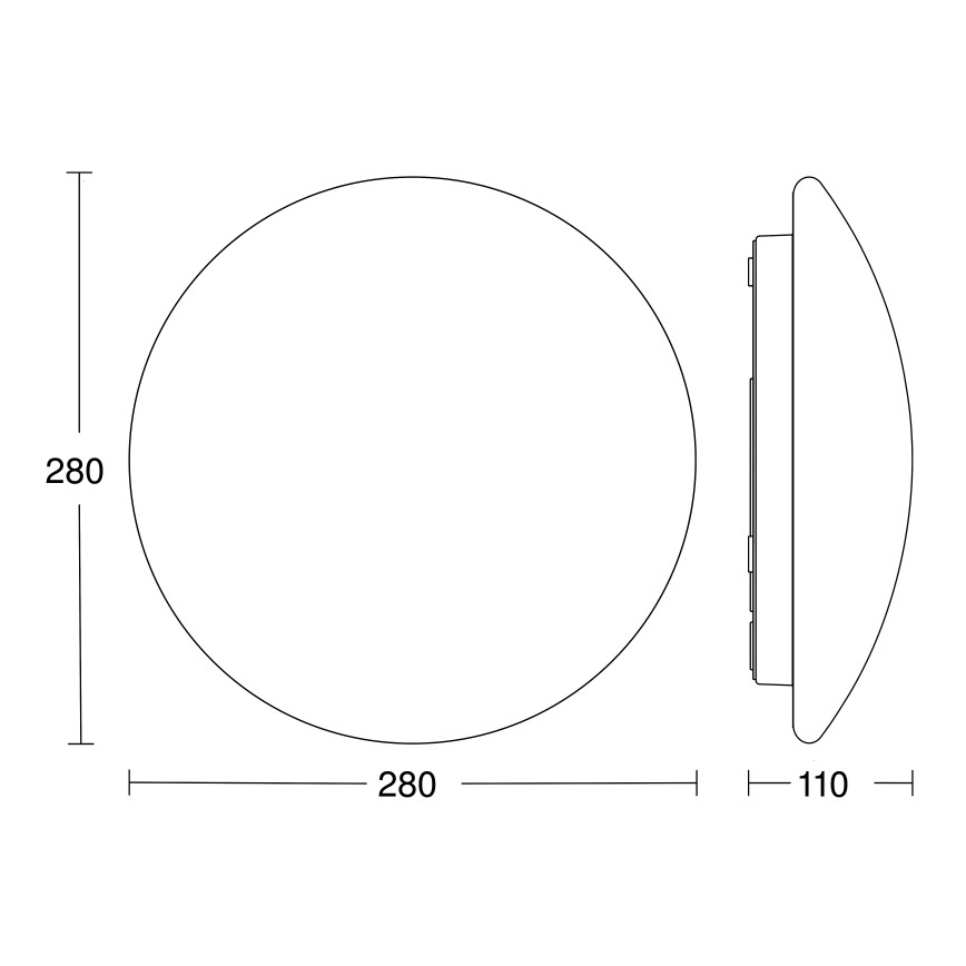 STEINEL 064808 - LED Плафон за баня със сензор RS PRO LED/9,5W/230V 3000K IP54