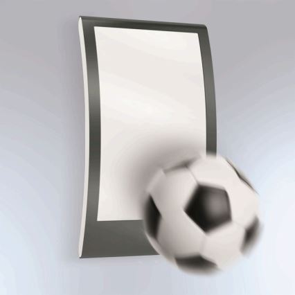 Steinel 065782 - Екстериорен аплик със сензор за здрач L 22 1xE27/60W/230V IP44 неръждаема стомана