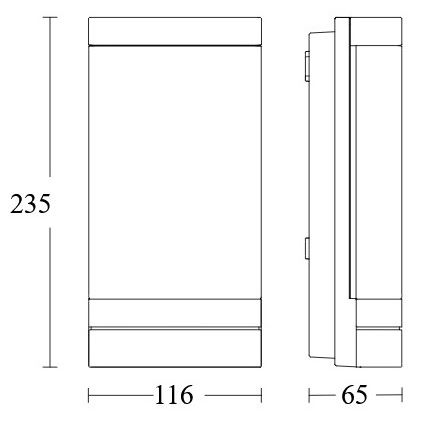 Steinel 067212 - LED Екстериорен аплик със сензор L 271 SC LED/6,6W/230V 3000K IP44