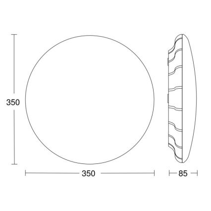 Steinel 068042 - LED Плафон със сензор RS PRO S30 SC 25,8W/230V 4000K