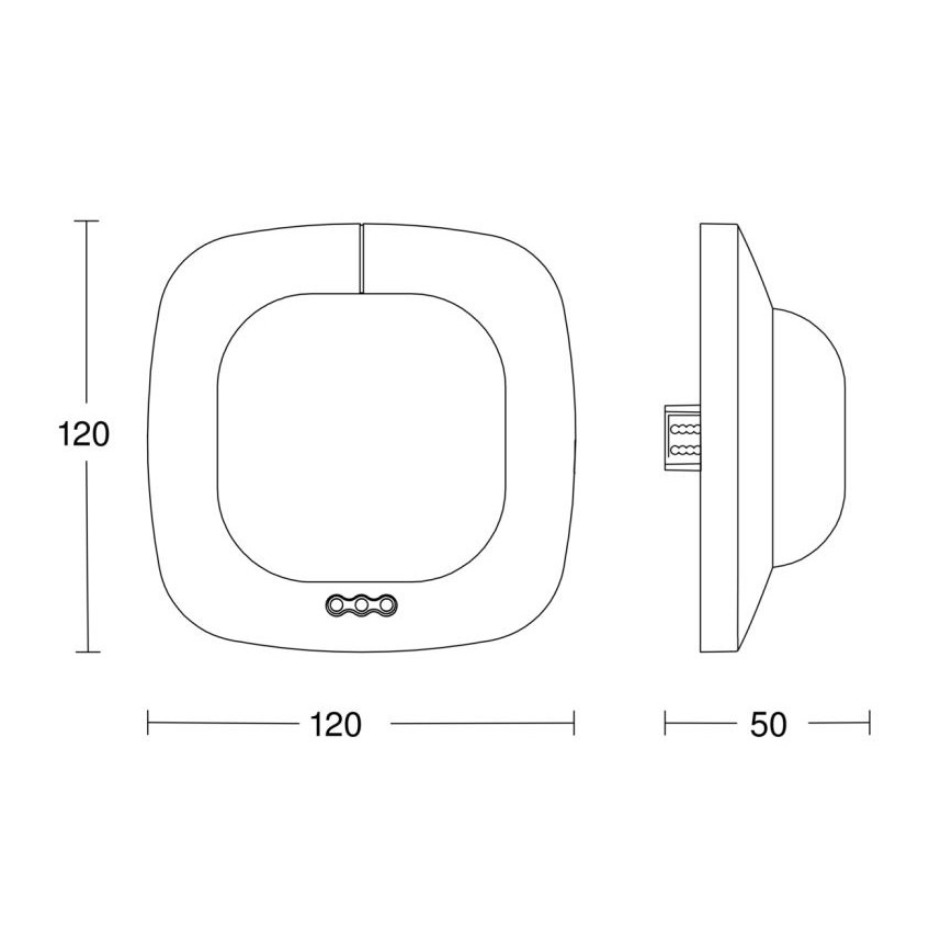 Steinel 068622 - Детектор за присъствие IR Quattro HD 24м KNX черен