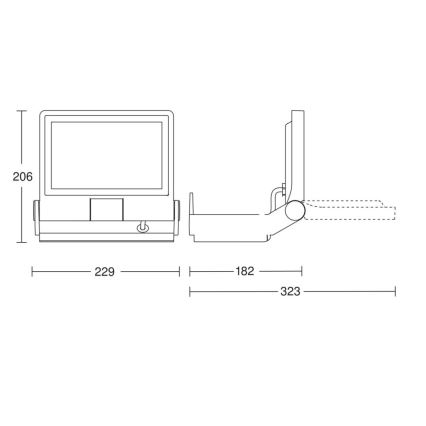 Steinel 069513 - LED Прожектор XLED PRO ONE LED/17,7W/230V 3000K IP44 антрацит