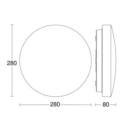 Steinel 069698-LED Лампа за баня RSPRO P1 LED/8,2W/230V 4000K IP54