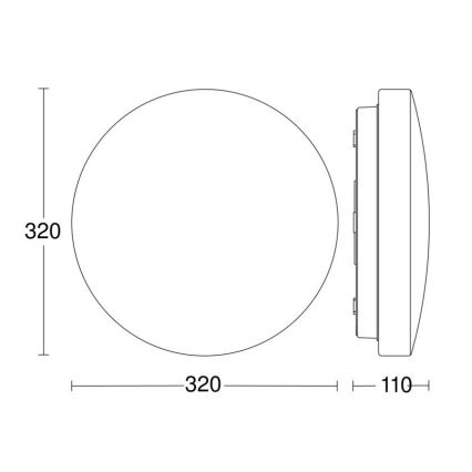 Steinel 069759-LED Лампа за баня RSPROP2 LED/14,1W/230V 4000K IP54