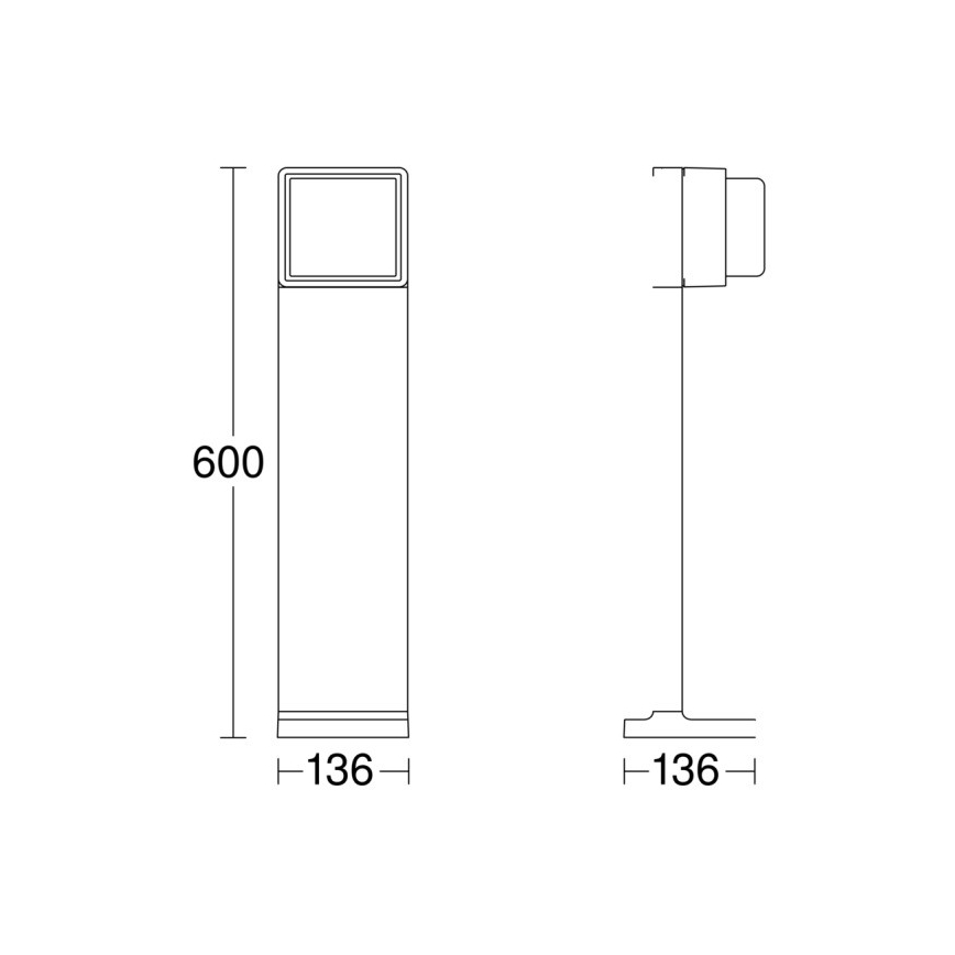 Steinel 078652 - LED Димируема екстериорна лампа GL 85 C 600 LED/9W/230V 3000K IP44