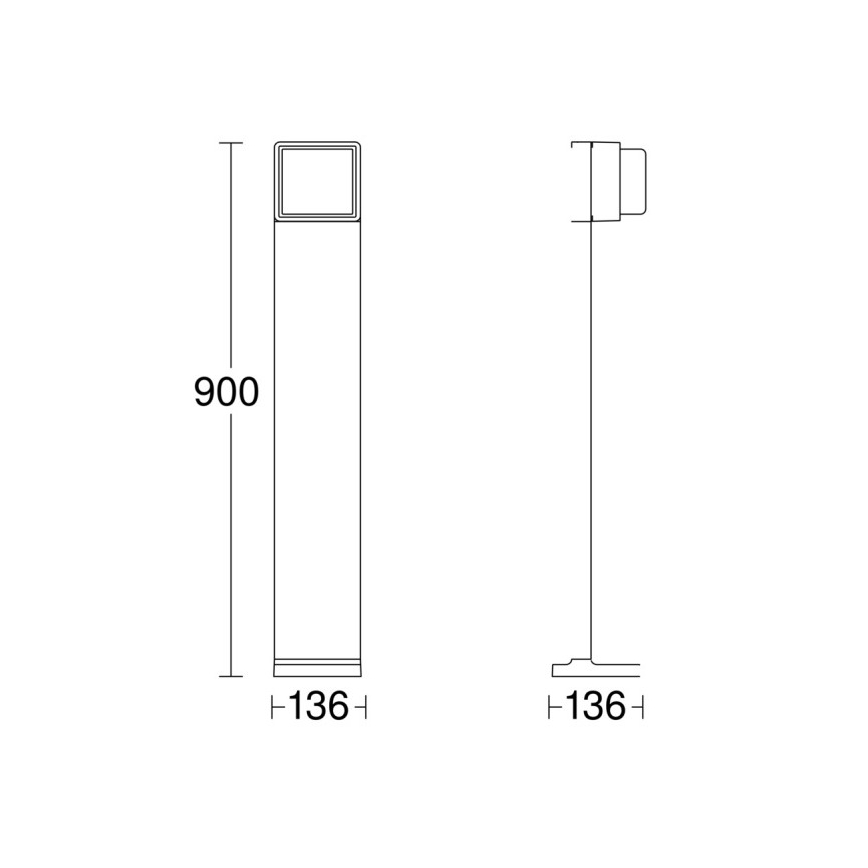 Steinel 078676 - LED Димируема екстериорна лампа GL 85 C 900 LED/9W/230V IP44