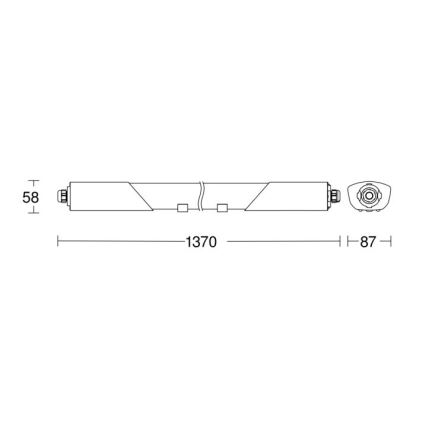 Steinel 079178 - LED Индустриална лампа със сензор RS PRO CONNECT 5100 SL LED/30W/230V IP66