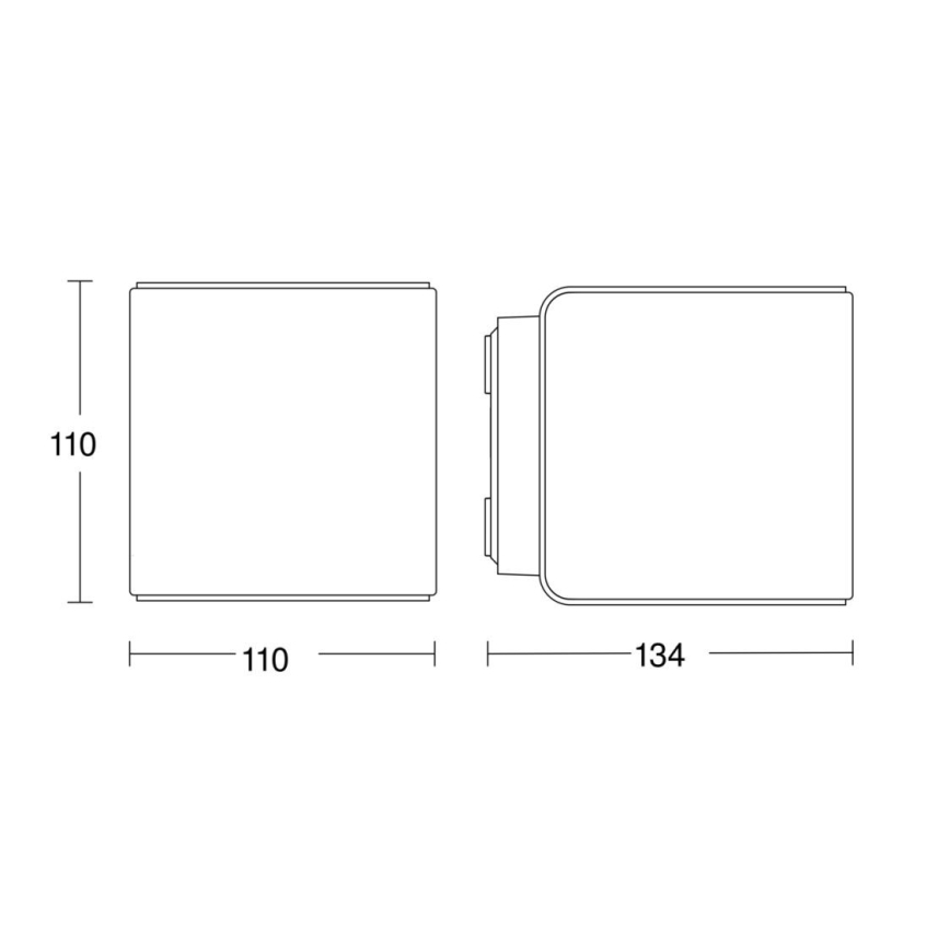 Steinel 079277 - LED Екстериорен аплик L840 C LED/9,1W/230V IP44 антрацит