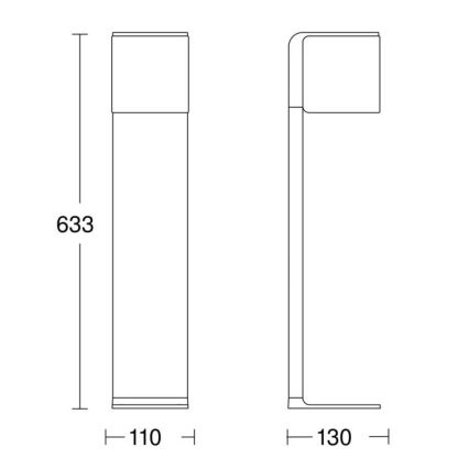 Steinel 079284 - LED Екстериорна лампа GL 80 C LED/9,1W/230V IP44 антрацит