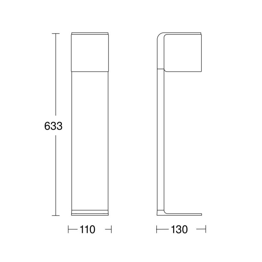Steinel 079284 - LED Екстериорна лампа GL 80 C LED/9,1W/230V IP44 антрацит