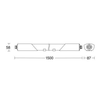 Steinel 079338 - LED Индустриална лампа със сензор RS PRO 5150 SC 5C LED/42W/230V IP66