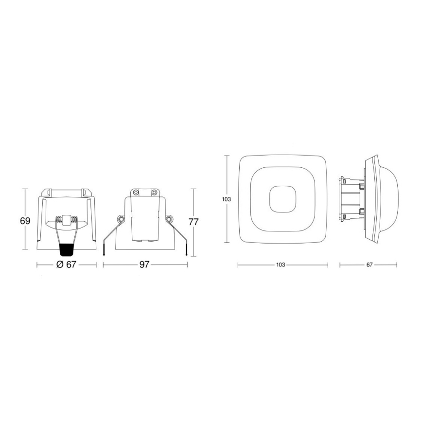 Steinel 079406 - Детектор за присъствие IR Quattro HD-2 24м COM1 бял