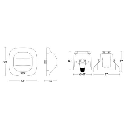 Steinel 079505 - Детектор за присъствие Dual HF KNX бял
